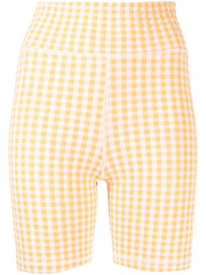 The Upside gingham spin shorts - Orange