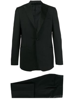 Dell'oglio fitted tuxedo suit - Black