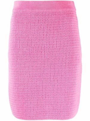12 STOREEZ knitted cotton skirt - Pink