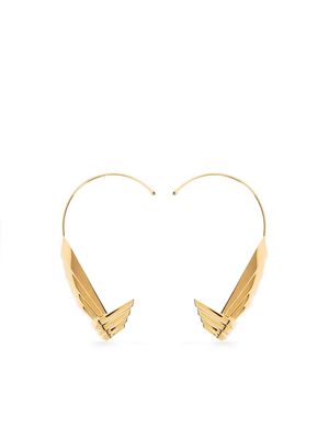 LEDA MADERA large Susan earrings - Gold