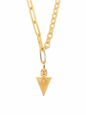 Missoma Ridge triangle chain necklace - Gold