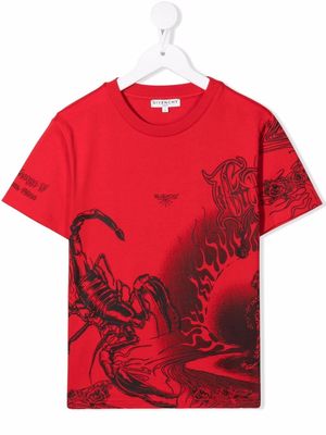Givenchy Kids graphic-print T-shirt - Red