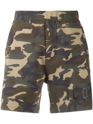 Dsquared2 camouflage Icon-print shorts - Green