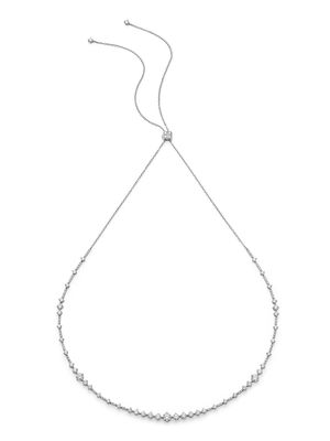 De Beers Jewellers 18kt white gold Arpeggia diamond choker and headband - Silver