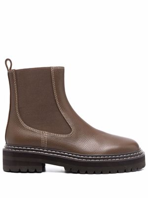 12 STOREEZ Chelsea ankle boots - Brown