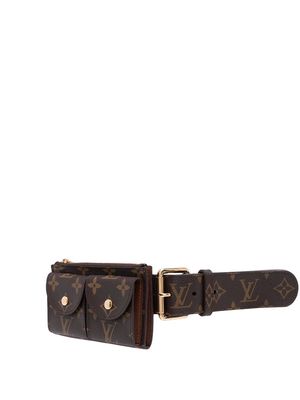 Louis Vuitton 2000s pre-owned monogram Ceinture Pochette Duo belt bag - Brown