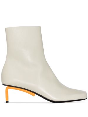 Off-White Allen 55mm leather ankle boots - Grey