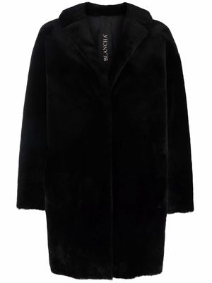 Blancha reversible shearling coat - Black
