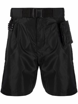 MCQ belted multi-pocket shorts - Black