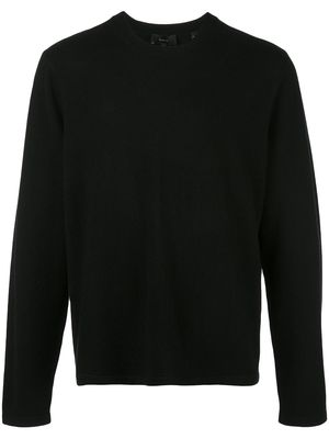 Vince long-sleeve fitted sweater - Black