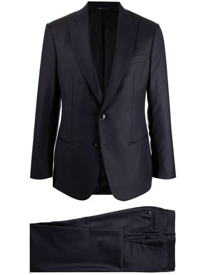 Giorgio Armani two-piece wool suit - Blue