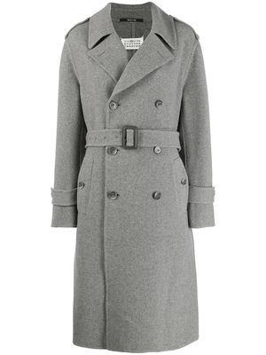 Maison Margiela belted coat - Grey