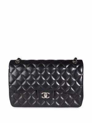 Chanel Pre-Owned Double Flap Jumbo shoulder bag - Black