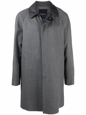 Sease single-breasted tailored coat - Grey