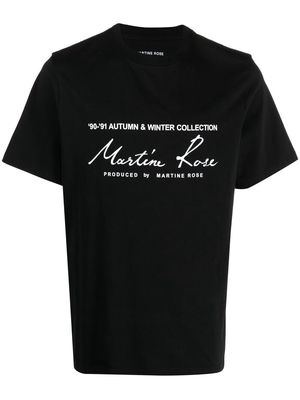 Martine Rose logo print T-shirt - Black