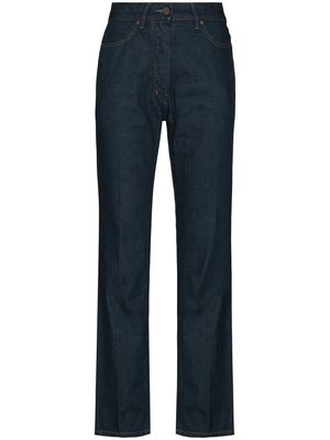 Lemaire high-waisted straight-leg jeans - Blue