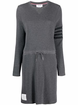 Thom Browne waffle-knit knee-length dress - Grey