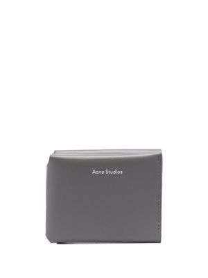 Acne Studios trifold leather wallet - Grey
