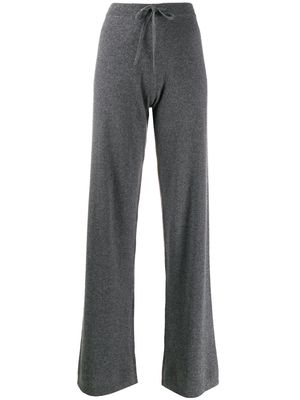 Chinti and Parker wide-leg cashmere track pants - Grey