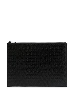 Saint Laurent Monogram zippered tablet holder 29x21cm - Black