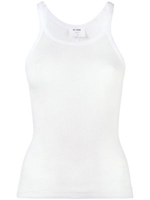 RE/DONE ribbed tank top - White