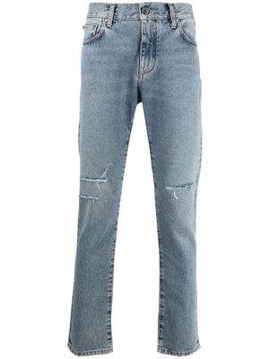 Off-White distressed-effect skinny jeans - Blue