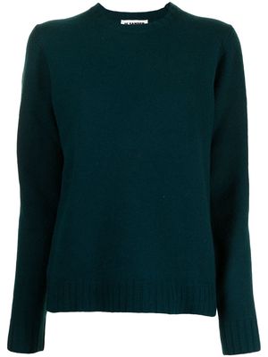 Jil Sander long-sleeve wool jumper - Green