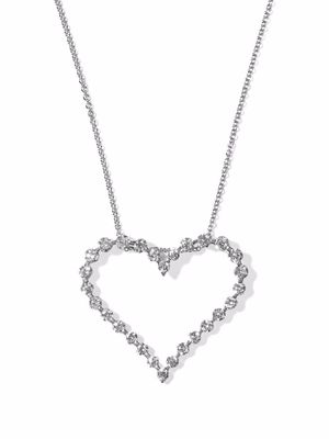 AS29 Audrey 18kt white gold diamond necklace - Silver