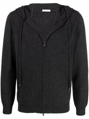 Malo zip-up drawstring hoodie - Grey