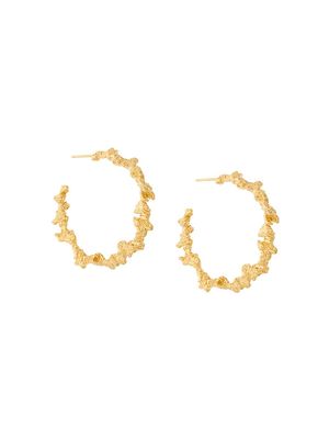 Niza Huang large irregular hoop earrings - Metallic