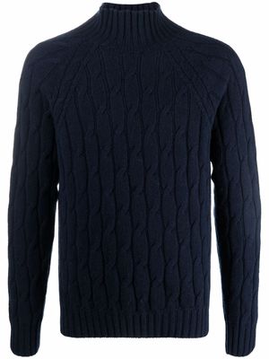 Drumohr cable-knit cashmere jumper - Blue