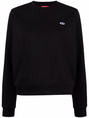 Diesel logo-patch sweatshirt - Black