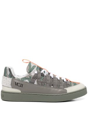 Pierre Hardy low-top leather sneakers - Grey