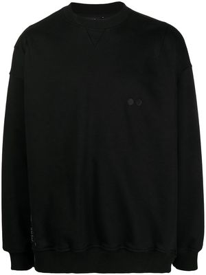 SONGZIO asymmetric crew neck sweatshirt - Black