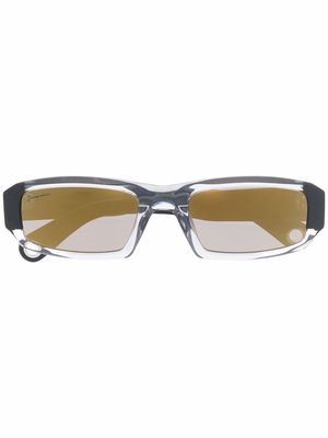 Jacquemus Saltu rectangle-frame sunglasses - Black