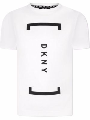 Dkny Kids logo-print short-sleeved T-shirt - White