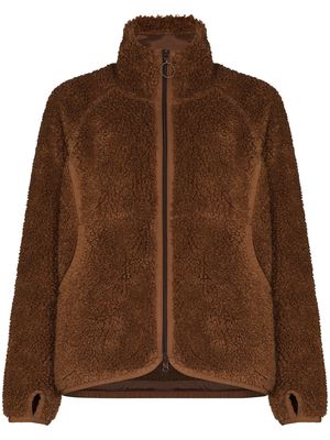Studio Nicholson Face zip-up fleece jacket - Brown