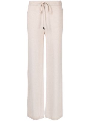 Peserico tied-waist ribbed knit trousers - Neutrals