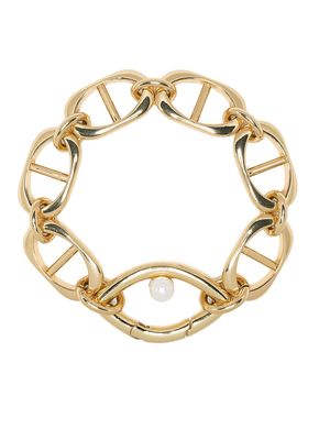 Capsule Eleven Eye Opener chain pearl bracelet - Gold
