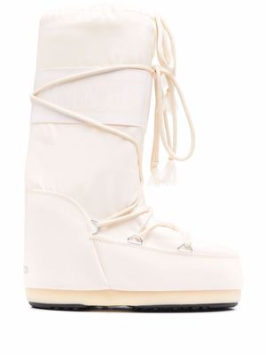 Moon Boot Kids Icon Junior lace-up snow boots - White