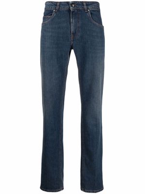 Fay mid-rise straight-leg jeans - Blue