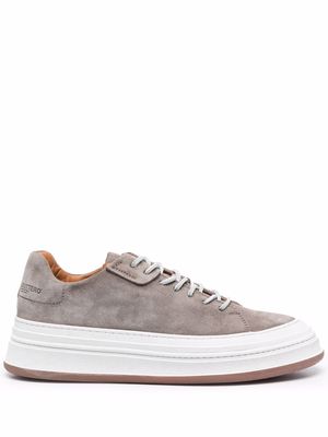 Buttero panelled low-top suede sneakers - Grey