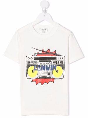 LANVIN Enfant graphic-print cotton T-Shirt - White