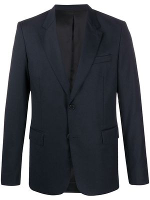 AMI Paris lined two-buttons jacket - Blue