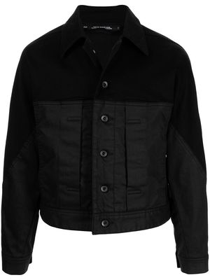 Julius panelled cropped jacket - Black