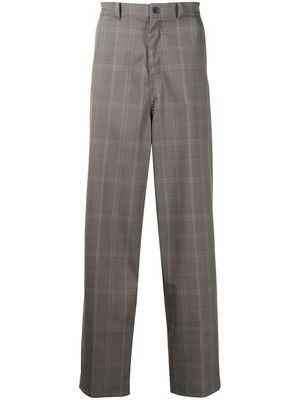 UNDERCOVER plaid-check tailored trousers - Grey