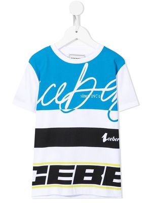 Iceberg Kids logo-printed T-shirt - White