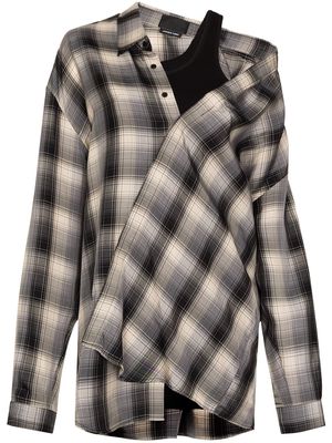 RtA Valery asymmetric longline shirt - Grey
