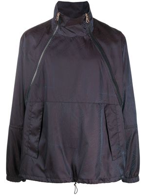 PAUL SMITH funnel neck windbreaker jacket - Blue