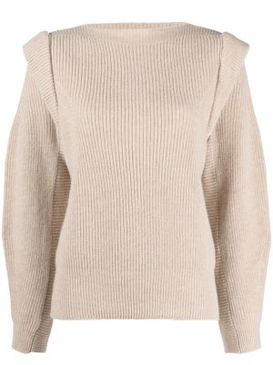 DONDUP long-sleeve knitted jumper - Neutrals
